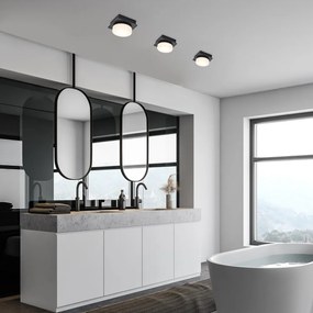 RÁBALUX 75001 ATTICHUS Matt Fekete Színű Fürdőszobai Mennyezeti Lámpa LED 5W IP44