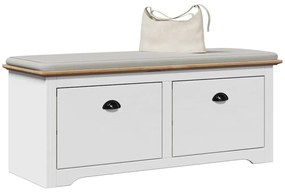 előszobapad BODO&quot; fehér és barna 114x40x45 cm&quot;