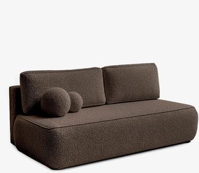 ARVETO ágyazható kanapé mokka bouclé kárpittal