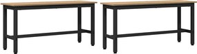 vidaXL Étkező pad 2 pcs Artisan tölgy 100 x 32,5 x 48,5 cm