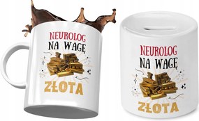 Neurológusnak Bögre Ajándék persely szett fényképes nyomtatással