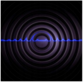 Poszterek 30x30 Zenés hullám