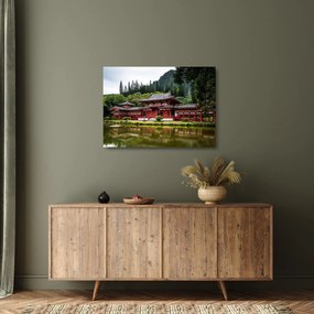 Kép - Buddhista kolostor (üvegen) (70x50 cm)