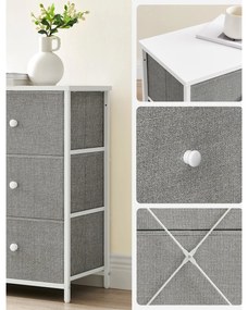 E1032 GREY komód, 80 cm, L