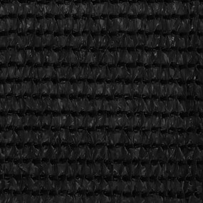 fekete HDPE erkélyparaván 75 x 600 cm