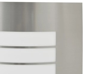 Külső falilámpa érzékelővel 2 db Ezüst Rozsdamentes acél IP44