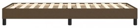 sötétbarna szövet ágykeret matrac nélkül 80x200 cm