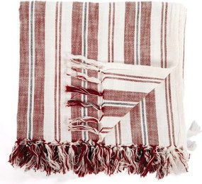 Terrakotta színű pamut takaró 150x200 cm Indira – Tiseco Home Studio