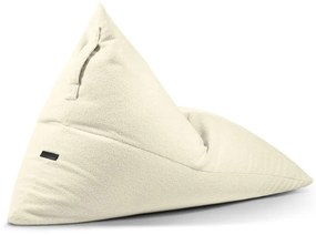 Krémszínű buklé babzsákfotel Razz – SLOWDOWN