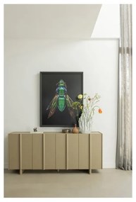 Bézs alacsony borovi fenyő komód 200x85 cm Basu – WOOOD