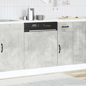 mosogatógép panel Kalmar beton szürke 60x1,5x67 cm műanyag fa