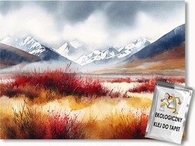 Fotótapéta Flizelina Tájkép Hegyek Ősz Fű Láp 368x254 ragasztó