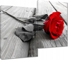 Vászonkép 80x70 Rózsa a hídon