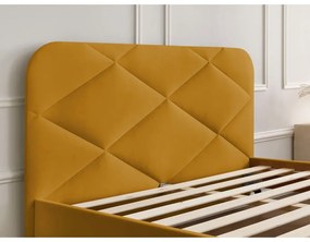 Kárpitozott franciaágy ágyráccsal 180x200 cm Prune – Bobochic Paris