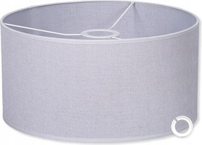 Klasszikus Lámpaernyő Henger Lámpabúra Szürke Anyag 35 20 cm