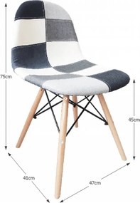 Étkezőszék, anyag/minta CANDIE 2 NEW TYP 3 E-53