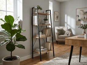 Könyvespolc TAYLOR SONOMA 4 polc 147x60 cm, sonoma tölgy