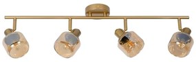Lucide 77979/04/02 - Spotlámpa BJORN 4xE14/40W/230V arany
