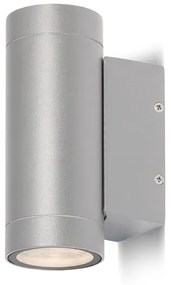RENDL R10553 MIZZI kültéri lámpa, fel-le világító IP54 ezüstszürke