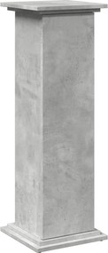 vidaXL betonszürke szerelt fa bemutatóállvány tárolóval 31x30x90 cm