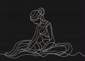 Poszter 70x50cm Ülő pozíció