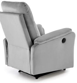 CROCUS elektromos relaxfotel szürke