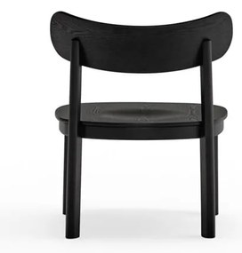 Fekete fotel kőrisfa dekorral Nara - Teulat