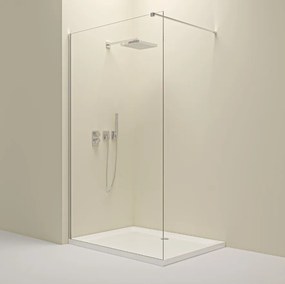 Erga Paris, Walk-In zuhany paraván 60x200 cm, 8 mm átlátszó üveg, króm profil, ERG-V02-PARIS-060x200-CL-CR