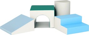 HOMCOM 4 DB. Habépítő Kockák Gyerekeknek - Puha Blokk Climbing Kockák - Óriás Építő Kockák - Építési Játékok - Nagy Építő Kockák - Építőszett Babák és