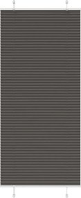 vidaXL pliszírozott redőny fekete 90x200 cm szövetszélesség 89,4 cm