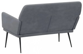 vidaXL sötétszürke bársonypad 108x79x79 cm