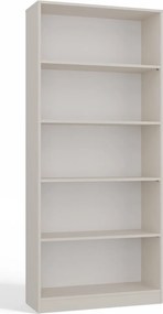 R80 polcos szekrény, könyvtartó, 80x182x30 cm, kasmír