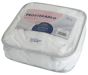 Fehér mikroflanel lepedő 180x200 cm Exclusive – B.E.S.