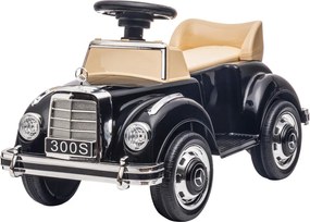 AIYAPLAY Gyermekeknek való Utazóautó, Mercedes Benz Design 300 S, Fekete