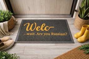 Lábtörlő Bejárati Ajtó Szőnyeg Welc- Wait, Are You Russian? 60x40 CM