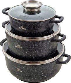 Márvány edénykészlet 6 El Indukciós Gáz Edénykészlet Zilner