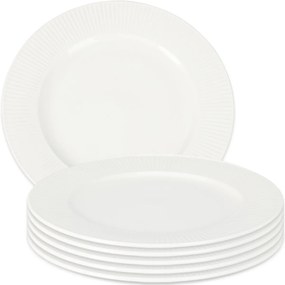 6 darab porcelán sekély tányér szett Linie 27 cm