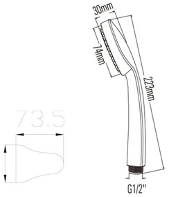 Bruckner - Zuhany készlet fényezett króm