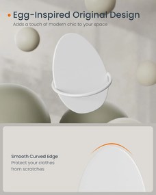 Fali fogas 4 db, falra szerelhető, fehér