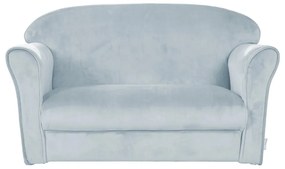 Világoskék bársony gyerek kanapé 78 cm Lil Sofa – Roba