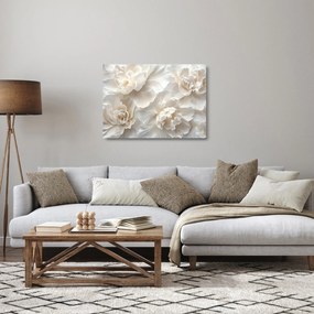 Üveg kép - Finom bazsarózsák (70x50 cm)