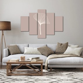 Kép - Bézs színű levelek N⁰5 (150x105 cm)