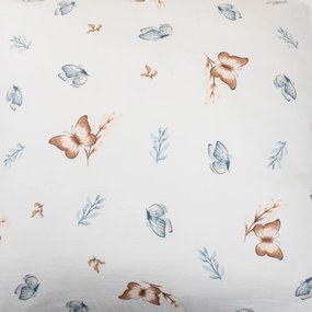Matex Pillangók muszlin ágyneműhuzat, 140 x 200 cm, 70 x 90 cm