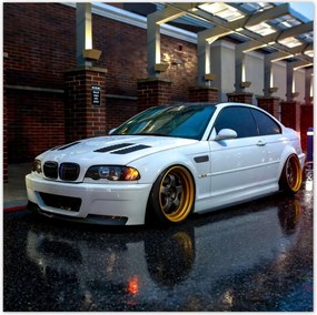 Poszterek 100x100 Bmw alacsony profilú gumiabroncsok