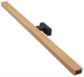 Brilagi-LED fürdőszobai tükörmegvilágítás WOODY MIRROR LED/15W/230V IP44 tölgy/fekete