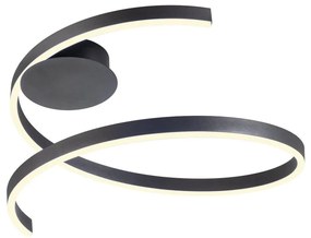 Redo 01-4012 - LED dimmelhető mennyezeti lámpatest SCROLL LED/38W/230V fekete