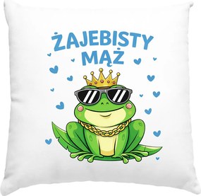 Békás Férj párna Ajándék Férjnek Apa Apának Fehér