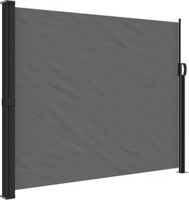 vidaXL antracitszürke behúzható oldalsó napellenző 160 x 500 cm