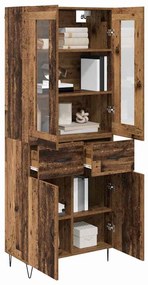 Magasfiú fiókkal Öreg fa 69,5 x 34 x 180 cm Faanyag