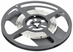 LED szalag 2835, 600 LED/5 fm, meleg fehér, 15W/fm 78W/5fm , 10mm , 5fm/tekercs, 24V, IP20, 1900lm/m